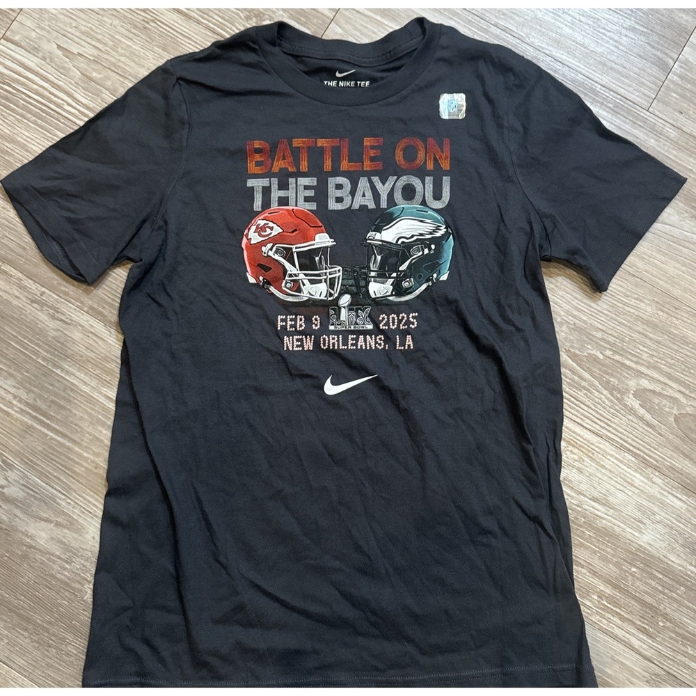 Nike Battle‎ On the Bayou Kansas City Chiefs Vs Eagles Youth T-shirt 14-16